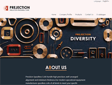 Tablet Screenshot of prejection.com